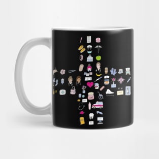 Medical Cross From Nurse Life Icons Mug